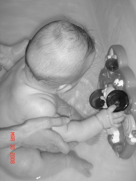 dans le bain!!